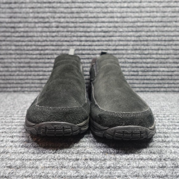 LL Bean Shoes Mens 14 M Black Suede Moccasin Slip On Comfort Walking - Picture 4 of 10